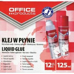 Office Products Klej w płynie biurowy transparentny 125ml (12szt)