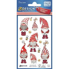 Zdesign Naklejki brokatowe - skrzaty