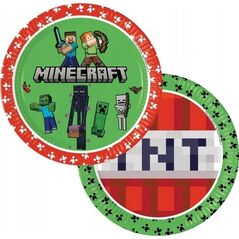 GoDan Talerzyki papierowe Minecraft 23cm 8szt