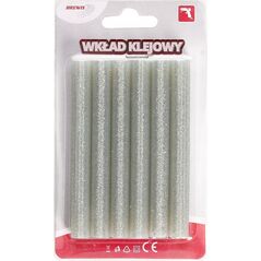 Wkłady klejowe BREWIS Wkład klejowy brokatowy srebrny 11mmx10cm 6szt