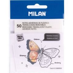 Milan Karteczki samoprzylepne 76x76/50K clear MILAN