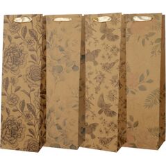 Incood Torba prezentowa na butelkę 12x40 Craft