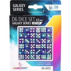 Gamegenic Gamegenic: Galaxy Series - D6 Dice Set (12 mm) - Neptune