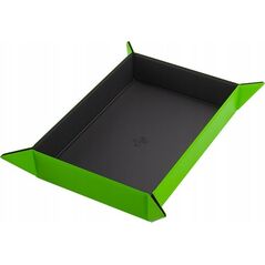 Gamegenic Gamegenic: Magnetic Dice Tray - Rectangular - Black/Green