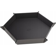 Gamegenic Gamegenic: Magnetic Dice Tray - Hexagonal - Black/Gray