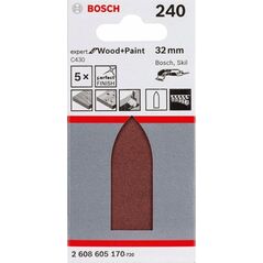 Bosch Bosch SLIBEBLAD DELTA EW 32MM K240 5 STK