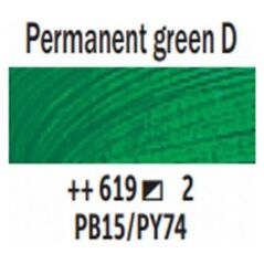 Talens Van Gogh Oil Colour Tube Permanent Green Deep 619
