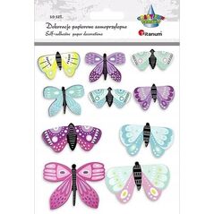 Titanum Motyle papierowe samoprzylepne mix 10szt