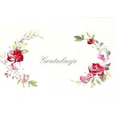 MAK Karnet Gratulacje DL G04 - Kwiaty
