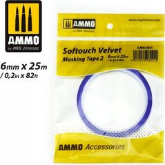 Vallejo Ammo: Softouch Velvet Masking Tape 2 (6 mm x 25 m) 