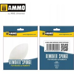 Vallejo Ammo: Remover Sponge for Washes & Pigments - Wedged Drop Sponge (1)