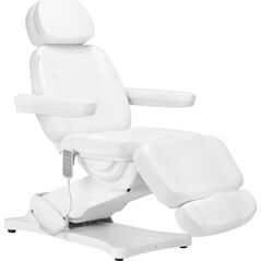 Activeshop Elektryczny fotel kosmetyczny SILLON CLASSIC 4 silniki z kołyską biały