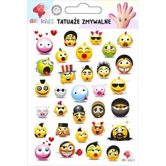 Buki Tatuaże zmywalne dla dzieci BuĽki emotki