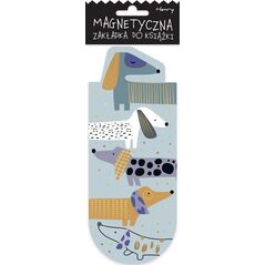 HENRY Zakładka magnetyczna owal Szare psy