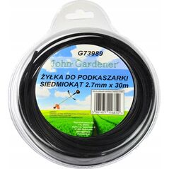 John Gardener Żyłka do podkaszarki siedmiokąt 2,7mmx30m (10/40)