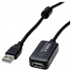 Kabel USB Secomp VALUE Kabel przedłużający USB 2.0, aktywny z Repeaterem, czarny, 10 m