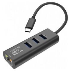 HUB USB Secomp STANDARD Konwerter USB typu C na Gigabit Ethernet + Hub 3x