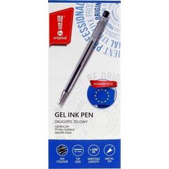 MemoBe Długopis żelowy 0,7mm czarny (12szt) MemoBe