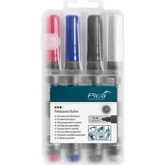 Pica-Marker Pica permanent Marker 1-4mm assorted with Instant-White