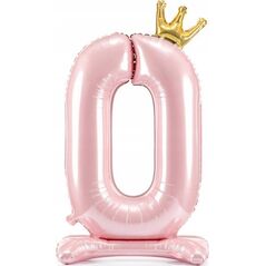 PartyDeco Stoj±cy balon foliowy 0 jasny róż 84cm