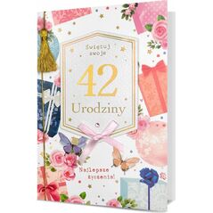 KUKARTKA Karnet B6 Urodziny (wymienne cyfry)