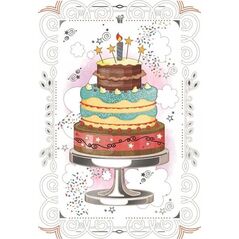 DA VINCI Karnet 12x18 cm B-BD 502 095 + koperta Tort