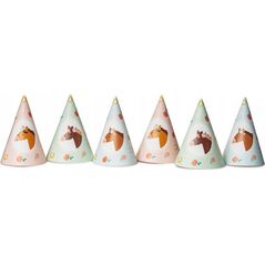 Party Deco Czapeczki Konie 16cm 6szt