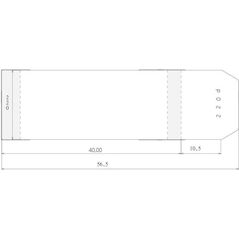 Sztapel Okładka regulowana 220x580mm (50szt)
