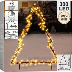 Vilde Choinka świecąca zewnętrzna metalowa 300 LED 125 cm