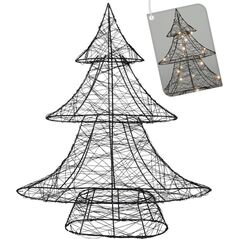 Vilde Choinka świecąca czarna 30 LED 40 cm