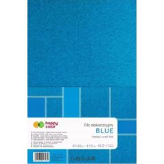 GDD Filc dekoracyjny niebieski 10szt HAPPY COLOR