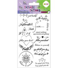 BaByliss Tatuaże zmywalne Words HAPPY COLOR