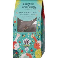 English Tea Shop English Tea Shop, Herbata BIO, seria GIN BOTANICALS, Zielona herbata, Jabłko & Jaśmin, 7 piramidek