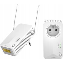 Adapter powerline Strong Strong POWERLWF600DUOFR Karta sieciowa do PowerLine 600 Mbit/s Przewodowa sieć LAN Wi-Fi Biały 2 szt.