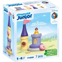 Playmobil PLAYMOBIL 71458 Junior & Disney: Belle's Play Tower with Melody, Construction Toy