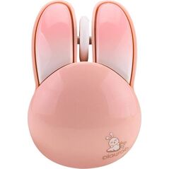 Mysz Mofii Bezprzewodowa Mysz MOFII + Bluetooth Rabbit M6DM Nabłyszczana (Biało-Różowa)