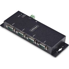 Konwerter światłowodowy StarTech StarTech I43-SERIAL-ETHERNET konwerter szeregowy/repeater/izolator RS-232 RJ-45 Czarny