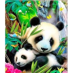 Norimpex Mozaika diamentowa 5D - Panda 40x30cm