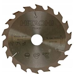 Hikoki Wood cutting disc 185x30mm HITACHI 18 teeth