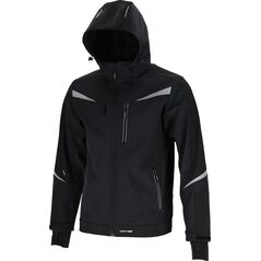 Kurtka męska Lahti Pro KURTKA SOFTSHELL Z KAPT. CZARNA, "M", CE, LAHTI