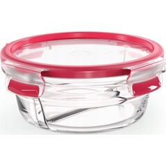 Emsa Emsa Clip&Close Glass Foos Container 500 ml  red