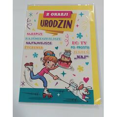 Stamp Karnet Young B6 + koperta wzór nr 31 Urodziny