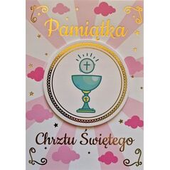 Yeku Karnet Chrzest dziewczynka