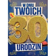Yeku Karnet Urodziny 30 męskie