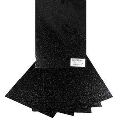 MFP paper Karton brokatowy czarny 250g 25x35cm 5 arkuszy