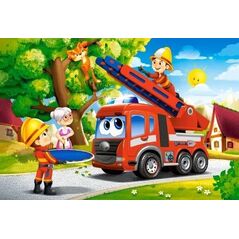 Castorland Puzzle 40 Firefighters to the Rescue CASTOR