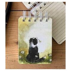 Teka Kołonotes A7 SSN36 Pies Border collie i stokrotki