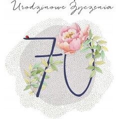 Clear Creation Karnet Swarovski kwadrat CL4570_PO Urodziny 70