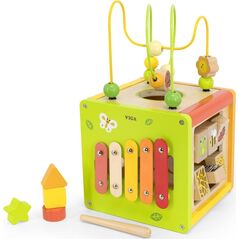 Viga Viga 44716 Kostka edukacyjna 5w1 z labiryntami i cymbałkami