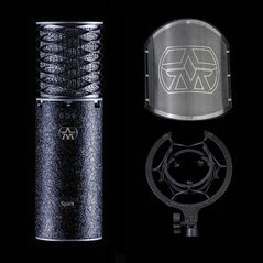 Aston Microphones Spirit Black Bundle Mikrofon pojemnościowy + pop filtr